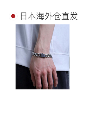 日本直邮LION HEART 男士 不锈钢 宽版链条手链 高级光泽 1255010