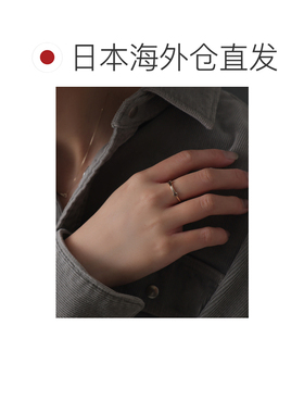 日本直邮Lilas 女士 K10黄金 扣环设计 纤细戒指 25111202740070
