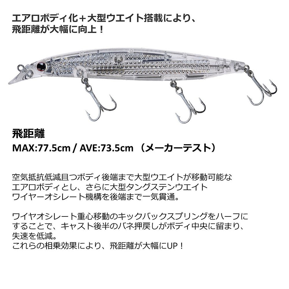 日本直邮Daiwa Shoreline Shiner Z Vertis R 125F 激光冲击 LI - 图2