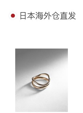 日潮跑腿COCOSHNIK 双波浪戒指宝石精致配饰