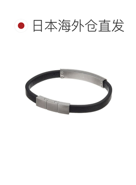 日本直邮Emporio Armani 配饰男士手链男士皮革皮革手链皮革手镯