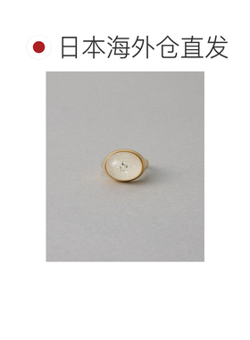 日本直邮ete女士斯诺多姆戒指 三色树脂叠层设计 仿雪花闪粉装饰