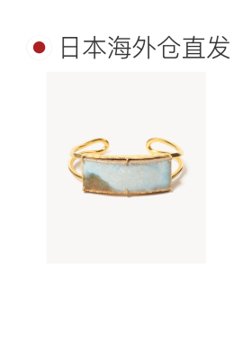日本直邮HIZEN Jewelry 女士 唐津烧陶瓷方镯 K18【付后1h可退】