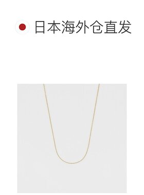 日本直邮日潮 agete 阿卡朵K10简约项链金色 均码饰品