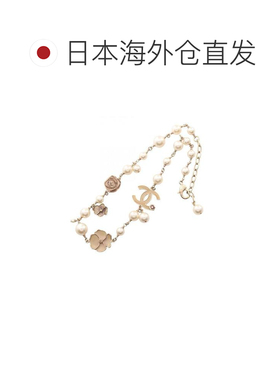 日本直邮中古二奢Chanel香奈儿女A级95新necklace项链镀金金属项