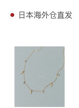 1h可退 日本直邮SMELLY 女士 小巧十字架 charm 细闪锁骨链 SMA62