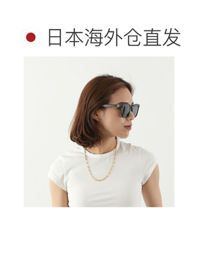 日本直邮GUCCI女士方形太阳镜饰有GG标志和金属镜框GG1001SK