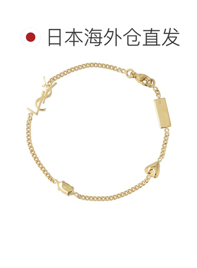 日本直邮Saint Laurent Paris Cassandra 手链 配心形吊坠和 YSL
