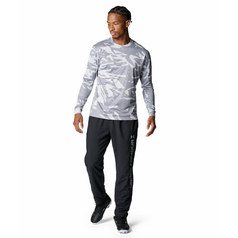 Japan direct mail UNDER ARMOR men's baseball uniform UA Tech long-sleeved round neck T-shirt 6007968