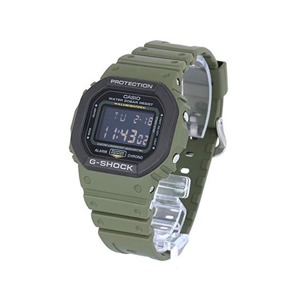 卡西欧男士电子表G-SHOCK DW-5610SU-3限定军卡其色-图0