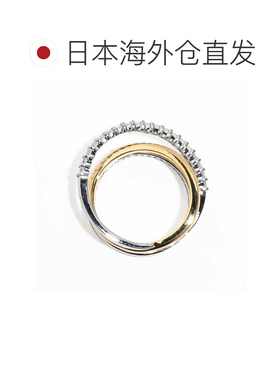 日本直邮施华洛世奇戒指尺寸 9 双曲线透明金色 5689731 珠宝