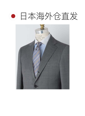 日本直邮SHIPS 真丝德拉韦缎面条纹领带 棕色
