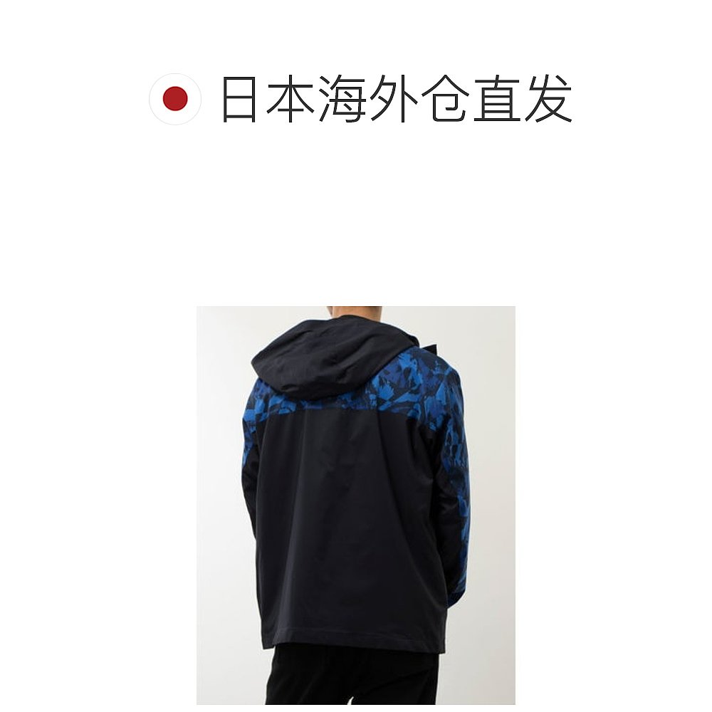 日本直邮Descente 男士 HEATNAVI 全幅图案印花长袖 Logo 全拉链 - 图1