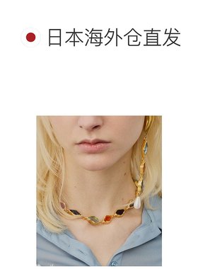 1h可退 日本直邮la belle Etude 女士原创复古风彩色树脂项链 真