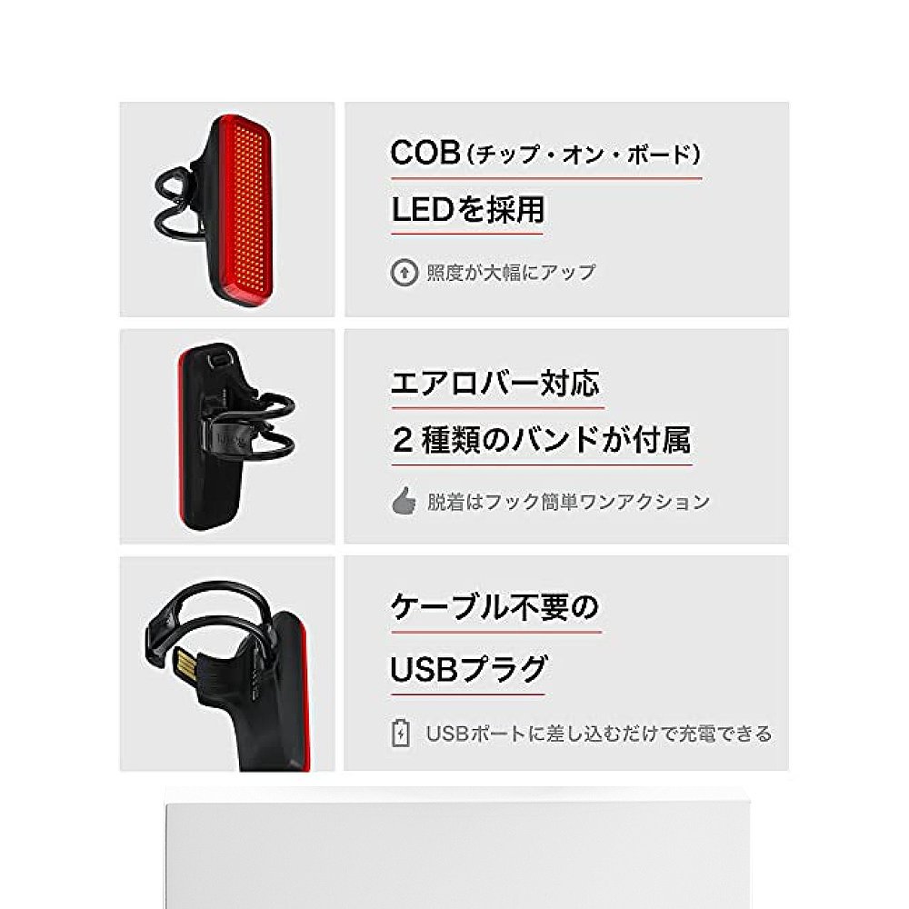 【日本直邮】Knog自行车灯防水USB充电100辉度BLINDER V BOLT 40g - 图3