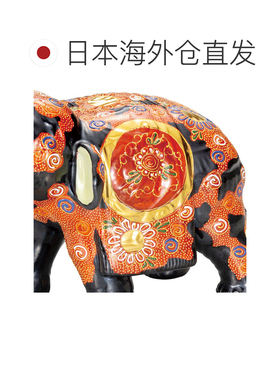 日本直邮九谷烧礼品包装7号大象摆件 摆件护身符流行礼物结婚礼物