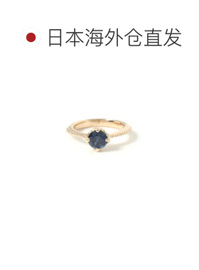 日本直邮agete  女士K10蓝宝石婴儿戒指 纪念成长 独特欧洲风情