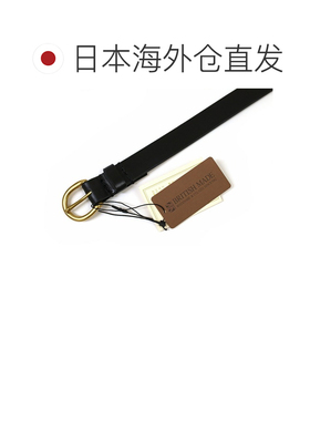 日本直邮GLENROYAL 06-5827 D扣腰带 25mm 马缰革 新黑色
