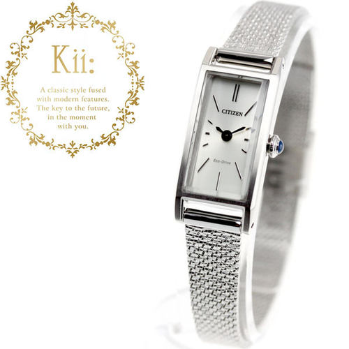 日本直邮CITIZEN Kii：光动能女士手表 EG7040-58A - 图0
