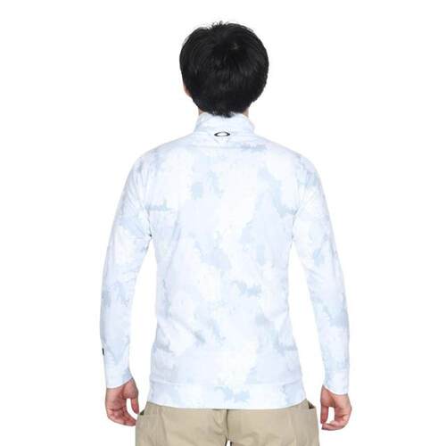 日本直邮OAKLEY 男士长袖半拉链高尔夫衬衫 FOA406958-186 - 图2