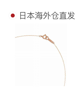 日本直邮4℃ K10玫瑰金项链 粉色