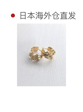 Re:EDIT 女士 褶皱设计无扣环耳圈耳饰 140330 【付后1h可退】