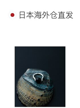 1h可退 日本直邮SMELLY so' 女士天然黑玛瑙球形银戒 SM432KF007