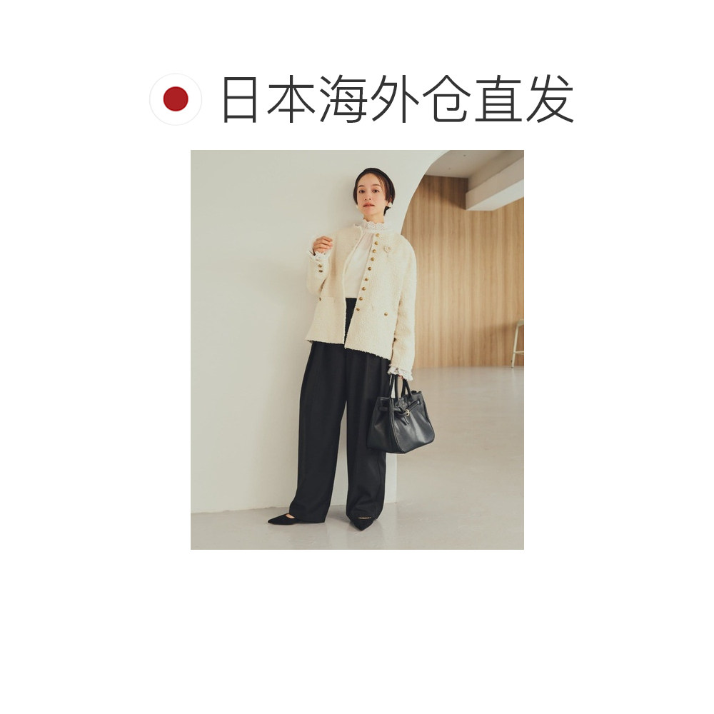 1h可退 日本直邮PUAL CE CIN 女装 宽松版型 高腰双褶西裤 026102,淘宝优惠券,粉丝福利购,淘宝优惠卷