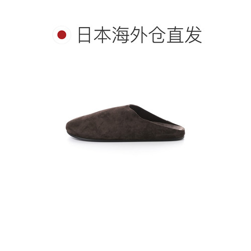 日本直邮THE ROW HUDSON SLIDE 麂皮一脚蹬鞋 棕色 女士f1705 l30 - 图1