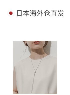1h可退 日本直邮SMELLY 女士 半圆蛇链滑动调节长短 Bowtie风项链