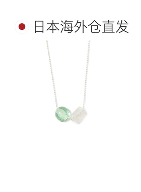 1h可退 日本直邮Ray BEAMS 女士 双玻璃吊坠项链 61442080158