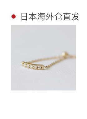 1h可退 日本直邮cui-cui 可调节 钻石链戒 K10YG 759921戒指