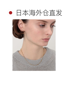 日本直邮Les bonbon 女士 植物系列细长茎造型银925镀金项链 2610