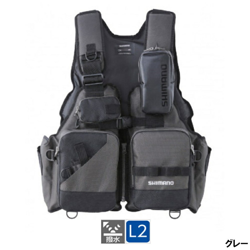 日本直邮Shimano 救生衣 Game Vit Free 灰色 [VF-024U] - 图2
