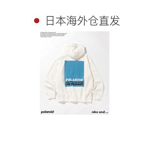1h可退 日本直邮Polaroid × niko and ... 男士 联名印花连帽衫 - 图1