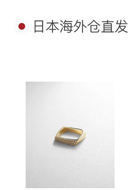 日潮跑腿COCOSHNIK 18K金 钻石方形戒指 06精致配饰