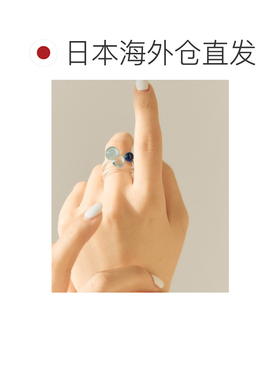 1h可退 日本直邮ear PAPILLONNER 女士 透明树脂球体叠戴戒指套装