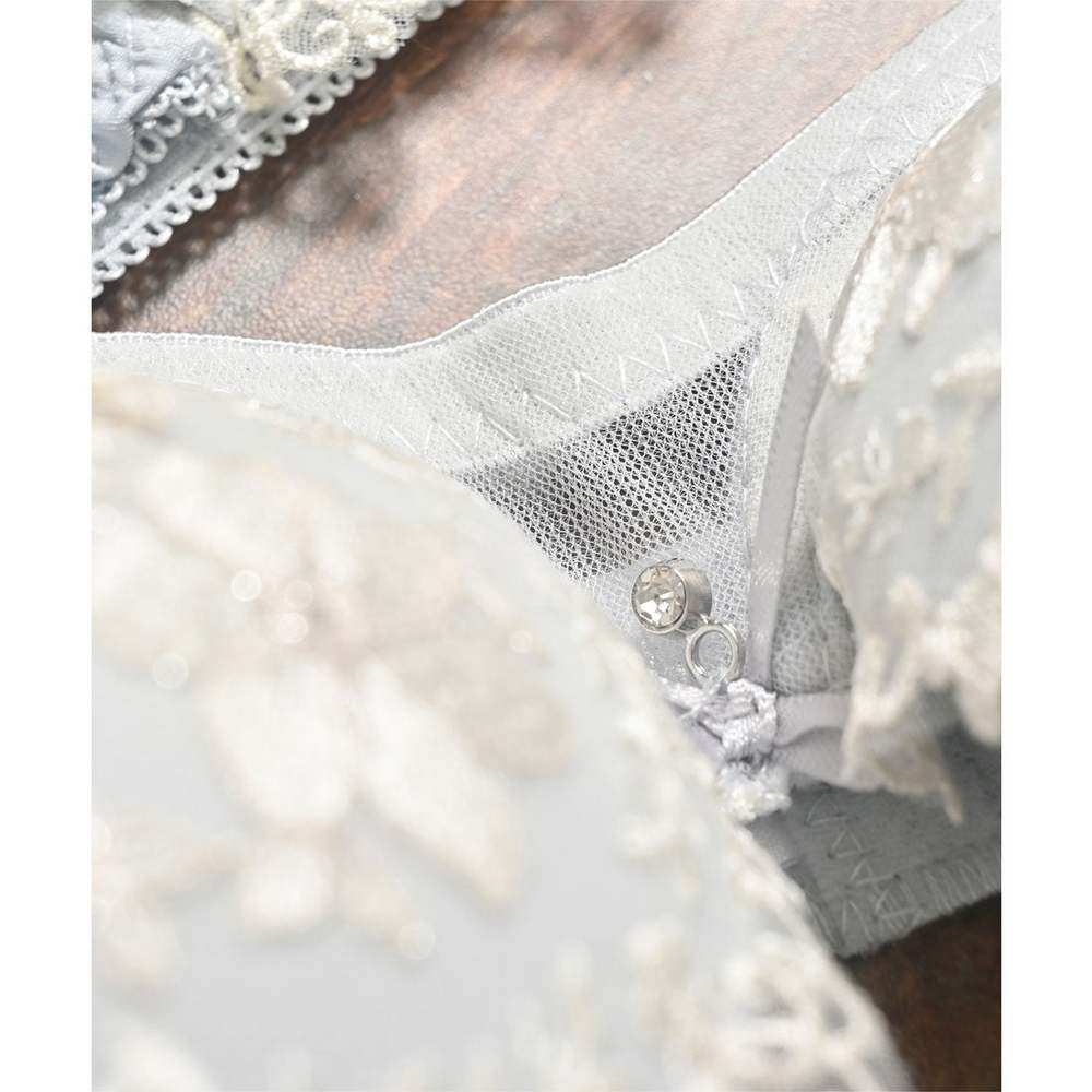 日本直邮Honeys 花刺绣薄纱胸罩套装 女士内衣 [HN6029EW008416],淘宝优惠券,粉丝福利购,淘宝优惠卷