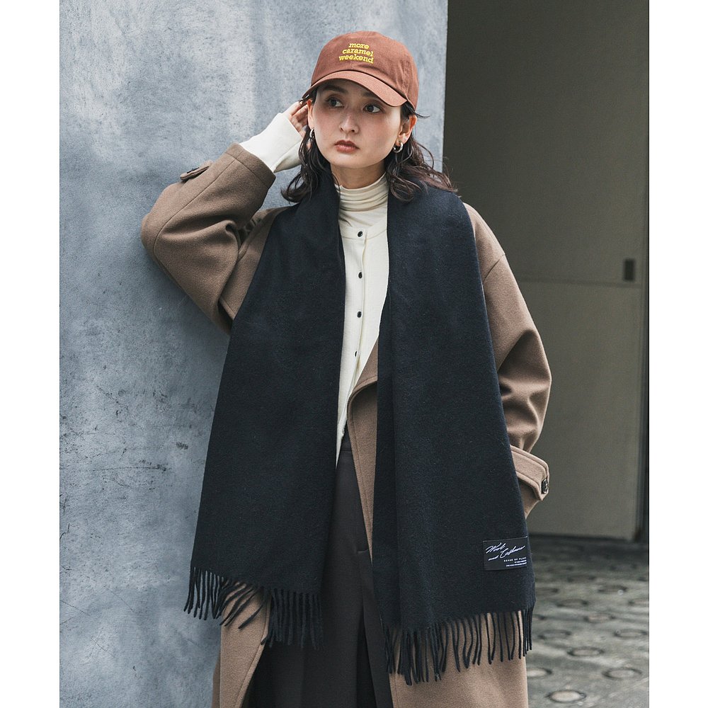 1h可退 日本直邮SENSE OF PLACE 女装 羊毛混羊绒围巾 91%羊毛含9 - 图2