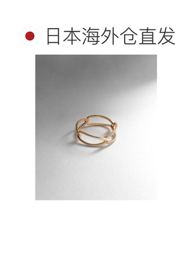 日潮跑腿COCOSHNIK 螺旋纹镶钻连环ins风格气质款时尚戒指