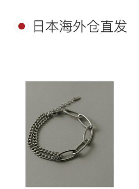 1h可退 日本直邮官方授权 SMELLY 不锈钢椭圆链条拼接手链配饰
