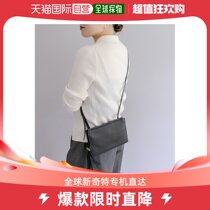 Japan Direct mail ear PAPILLONNER Bull Leather Square Wallet with Diagonal Satchel Travel Casual