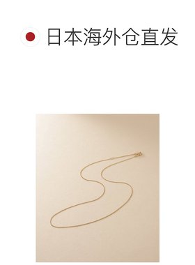 1h可退 日本直邮COCOSHNIK 女士 K10黄金 细身弧形项链 40cm可调