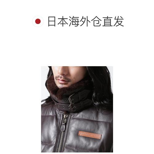 1h可退 日本直邮官方授权 AVIREX 皮质羽绒飞行员夹克飞行夹克 - 图1