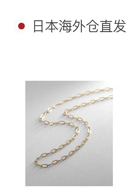 日潮跑腿COCOSHNIK 18K金 镂空格纹电缆链项链 43精致锁骨链