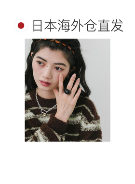 日本直邮官方授权 SMELLY 蓬蓬造型戒指 黑色 13号【付后1h可退】