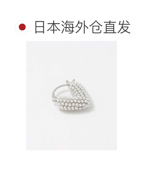 日本直邮UNITED ARROWS green label relaxing 仿珍珠心形耳环 银