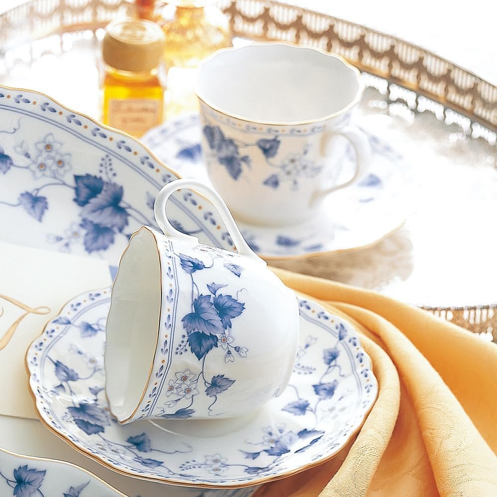 Narumi鸣海 Solaria下午茶咖啡餐会聚餐杯碟套装精致耐用200cc5对 - 图2