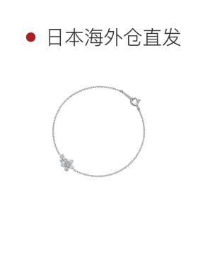 日本直邮4℃ 女士 勿忘我 手链 蓝托帕石+锆石镶嵌 152614631002