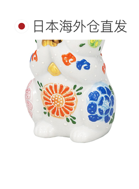 日本直邮九谷烧礼品包装 3.2 号祈祷猫 白色 装饰物 护身符 招财